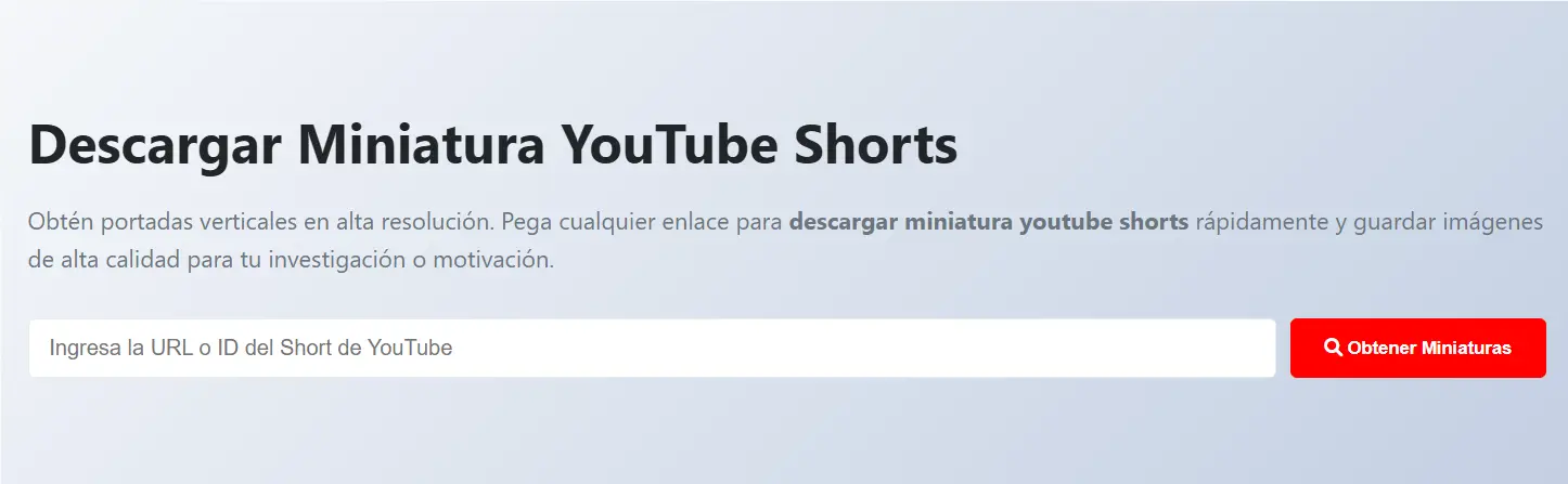 Descargar miniatura YouTube Shorts