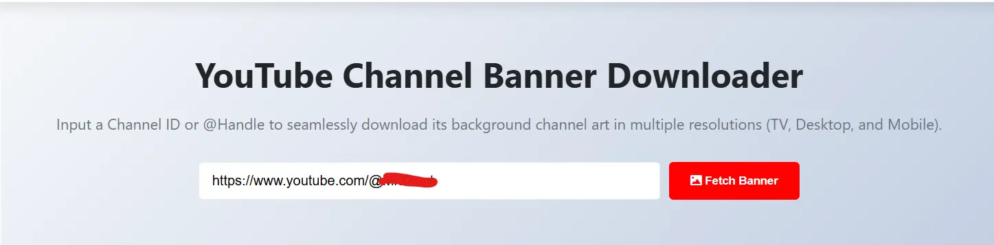 Youtube channel banner downloader
