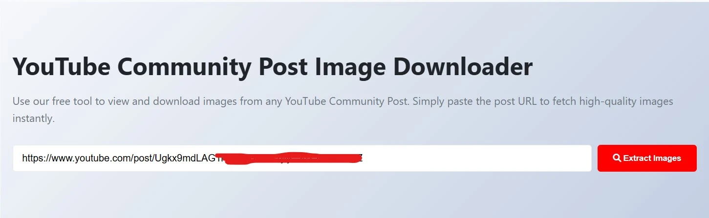 YouTube Community Post Link