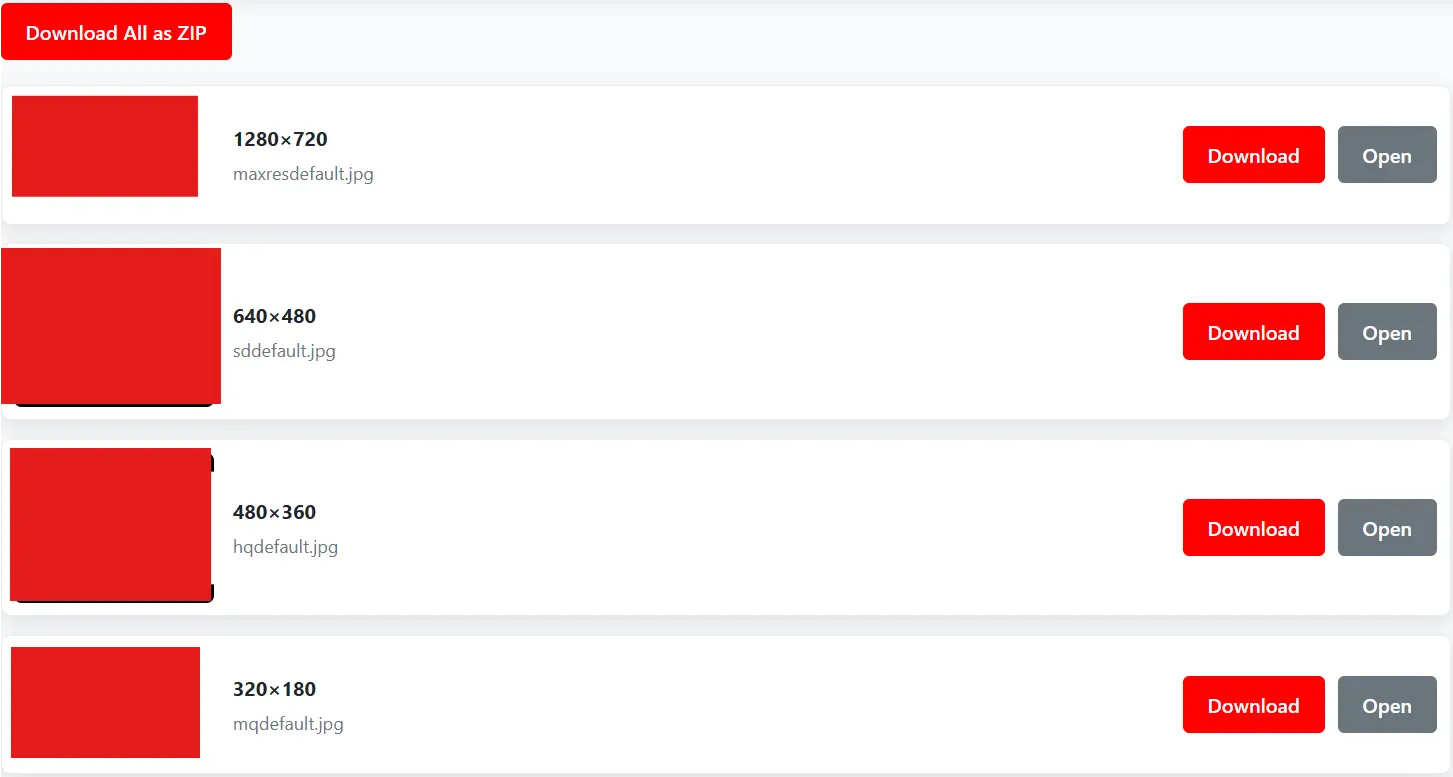YT Thumbnail downloader