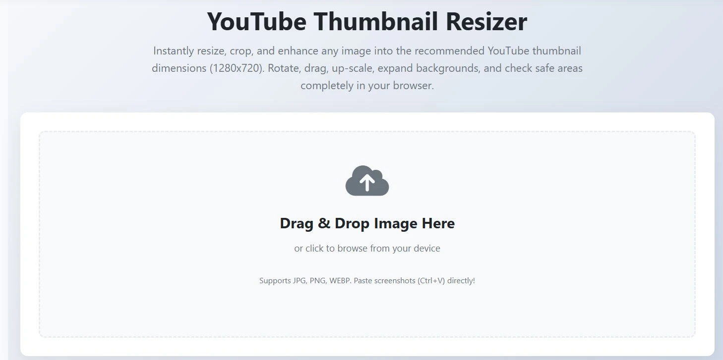 Youtube Thumbnail resizer