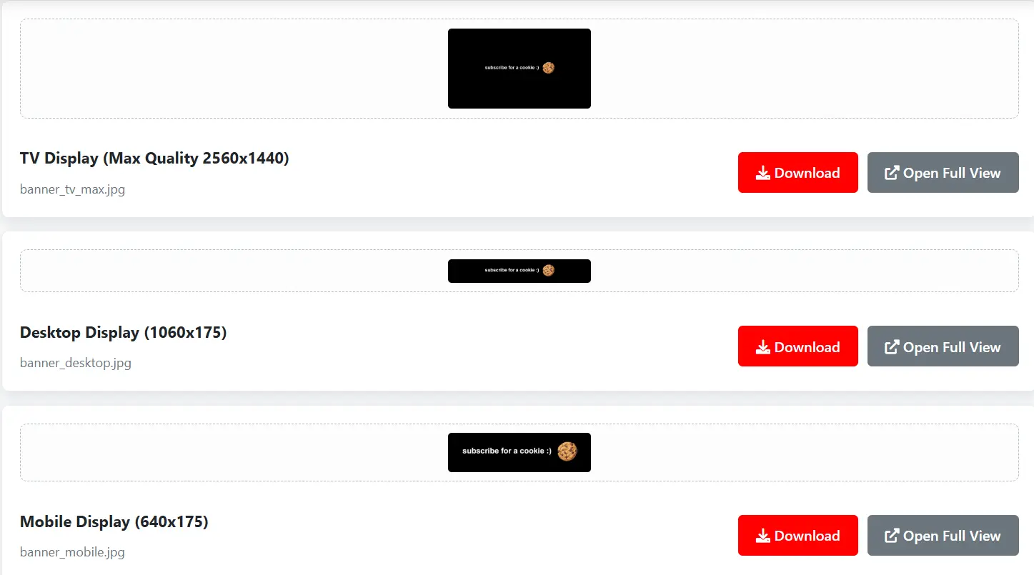 YouTube Channel Banner Downloader