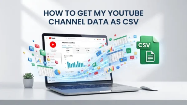 How to Get My YouTube Channel Data as CSV?