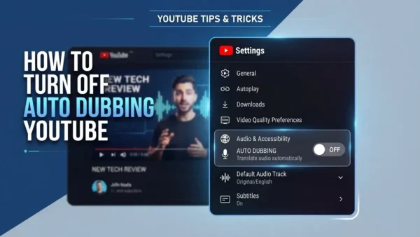 How to Turn Off Auto Dubbing YouTube?